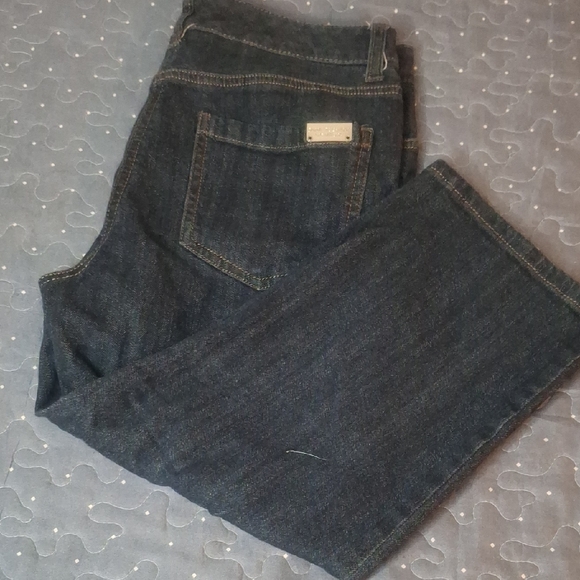Dana Buchman Dark Blue Cropped Jeans size 6 - Picture 1 of 7